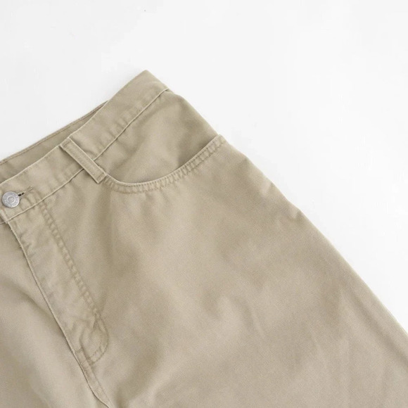 Vintage 90's Guess U.S.A. Chinos Canada made 100% Cotton Tan Chino Pants Size 36 - Picture 9 of 12
